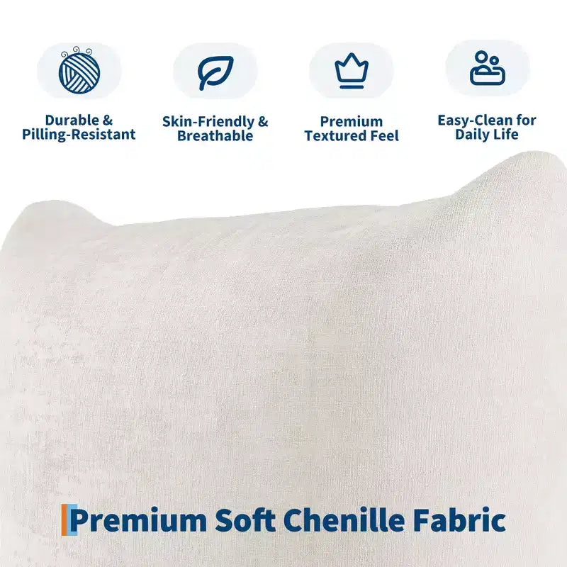 Sofa, 126 U-Shape Modular Sectional  Chenille Cloud Couch Deep Seat Boneless Sofa for Large Living Room/Family Space Beige
