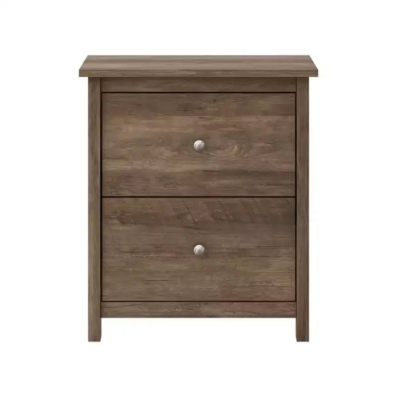 2-Drawer Nightstand with Storage, 18.7"W x 15.7"D x 21.8"H, Modern Bedroom Side Table