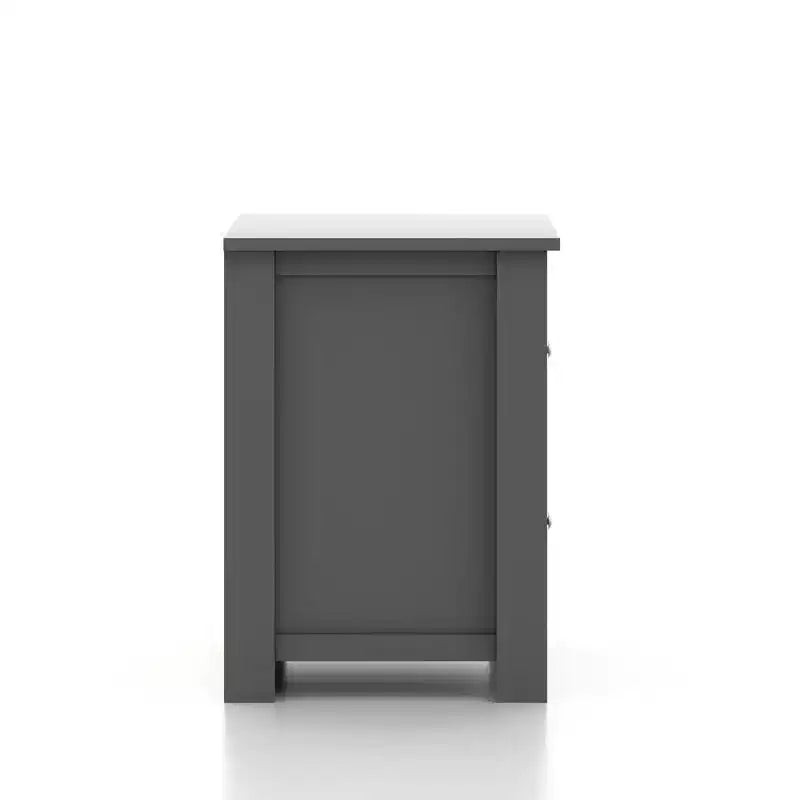 2-Drawer Nightstand with Storage, 18.7"W x 15.7"D x 21.8"H, Modern Bedroom Side Table