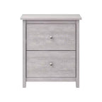 2-Drawer Nightstand with Storage, 18.7"W x 15.7"D x 21.8"H, Modern Bedroom Side Table