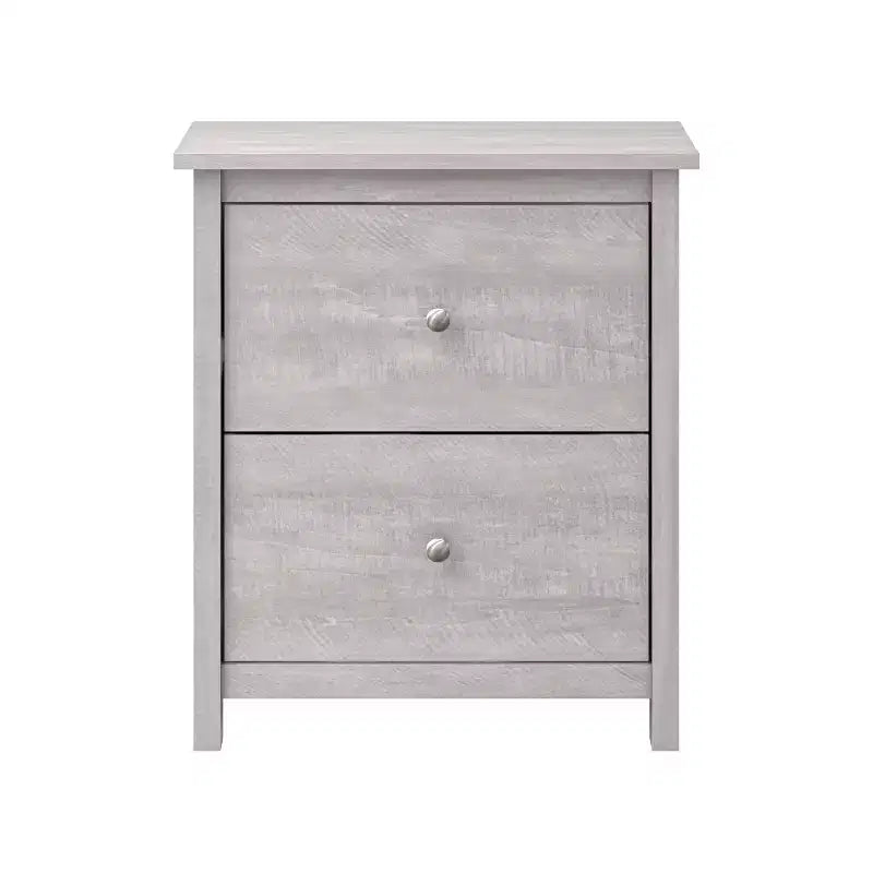 2-Drawer Nightstand with Storage, 18.7"W x 15.7"D x 21.8"H, Modern Bedroom Side Table