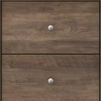 2-Drawer Nightstand with Storage, 18.7"W x 15.7"D x 21.8"H, Modern Bedroom Side Table
