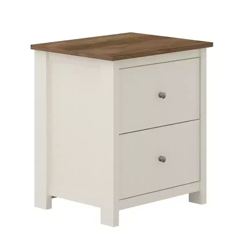 2-Drawer Nightstand with Storage, 18.7"W x 15.7"D x 21.8"H, Modern Bedroom Side Table