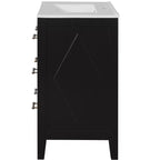 30 Single Bathroom Vanity with Sink, Bathroom Floor Cabinet with Drawers for Small Space