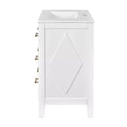 30 Single Bathroom Vanity with Sink, Bathroom Floor Cabinet with Drawers for Small Space