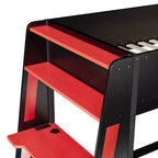 Twin/Full/Queen Gaming Bunk Bed with Built-In Desk, USB Port, LED Lights & Storage Shelves