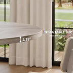 Dining Table for 4-6 People, Kitchen Table, Round Dining Room Table for Kitchen, 47 Inch Round Table for Dining Room(Table Only)