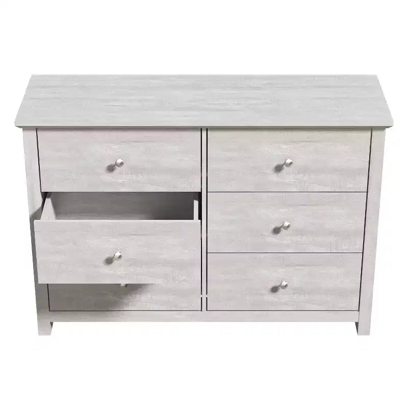 6-Drawer Double Dresser with Interlock Safety, 46.9"W x 16.4"D x 32.0"H
