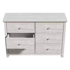 6-Drawer Double Dresser with Interlock Safety, 46.9"W x 16.4"D x 32.0"H