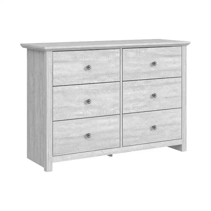 6-Drawer Double Dresser with Interlock Safety, 46.9"W x 16.4"D x 32.0"H