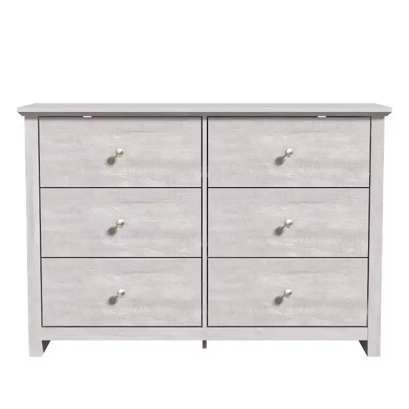 6-Drawer Double Dresser with Interlock Safety, 46.9"W x 16.4"D x 32.0"H