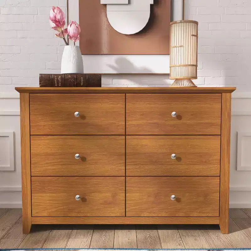 Galano 6-Drawer Double Dresser with Interlock Safety 46.9 W  16.4 D  32.0 H