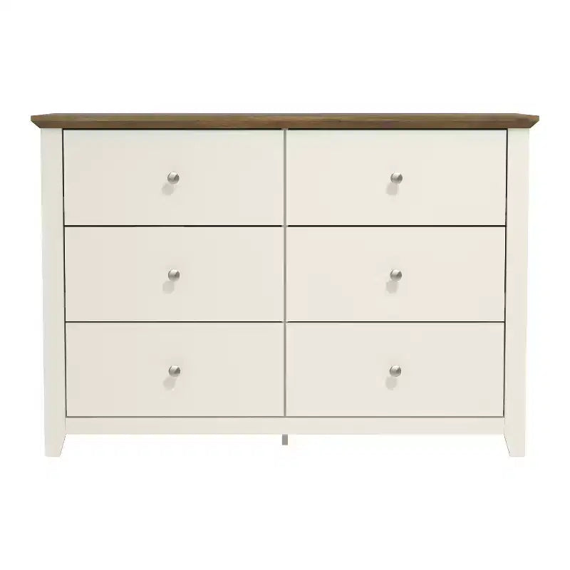 6-Drawer Double Dresser with Interlock Safety, 46.9"W x 16.4"D x 32.0"H