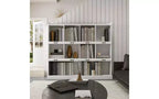10-Shelf Open Bookcase with Cubbyhole Storage, Large Display Cabinet for Living Room