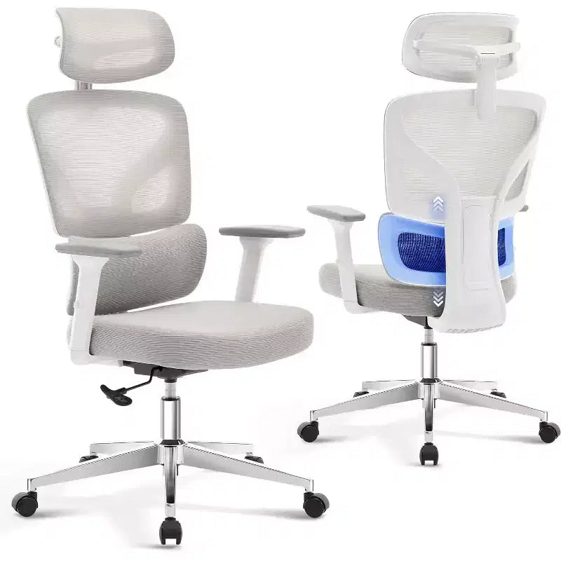 Ergonomic Mesh Office Chair with 3D Lumbar Support, Adjustable Armrest & Headrest