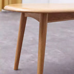 Solid Oak Wood Half-Round Bench, 47" for Dining Room, Living Room & Entryway