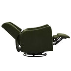 29.5" Wingback Swivel Rocker Recliner Chair, 360° Swivel, Teddy Fleece, 250 lbs