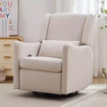 GDFStudio Nora 29.5'' Wingback Swivel Rocker Recliner Chair