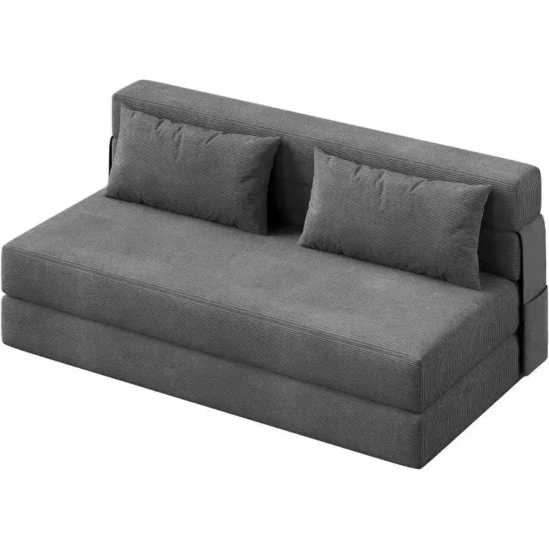 Acekool 4-in-1 Folding Sofa Bed & Chair, Convertible Sleeper with Tufted Design, Adjustable Backrest & Pillow for Living Room, Guest Room