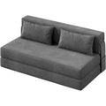Acekool 4-in-1 Folding Sofa Bed & Chair, Convertible Sleeper with Tufted Design, Adjustable Backrest & Pillow for Living Room, Guest Room