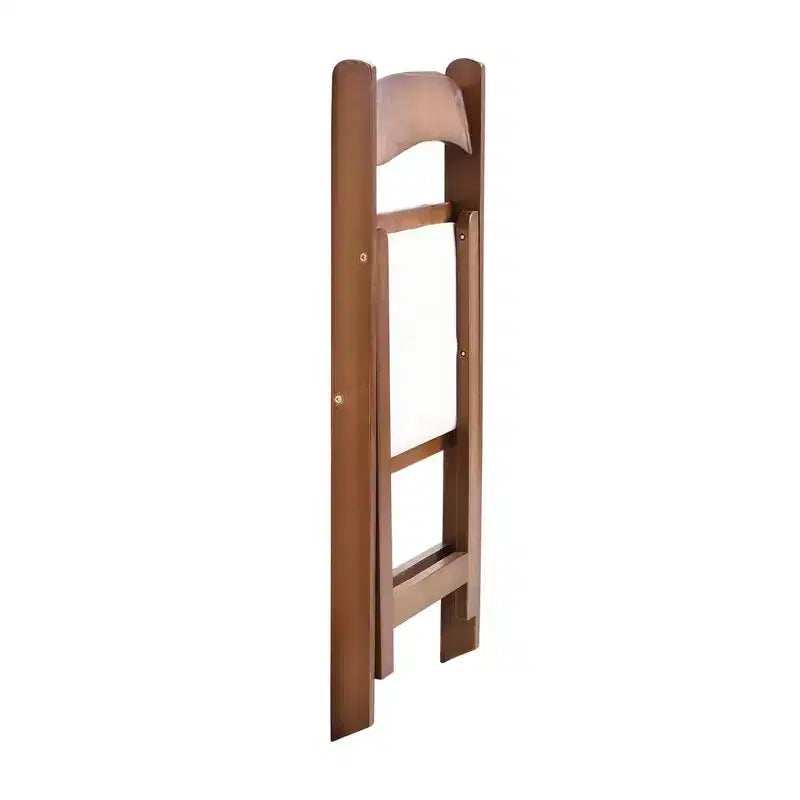 4 Pack Folding Chair, Padded Foldable Chair with Wood Frame, Padded Cushion, Space Saving Upholstered Folding Chair for Kitchen