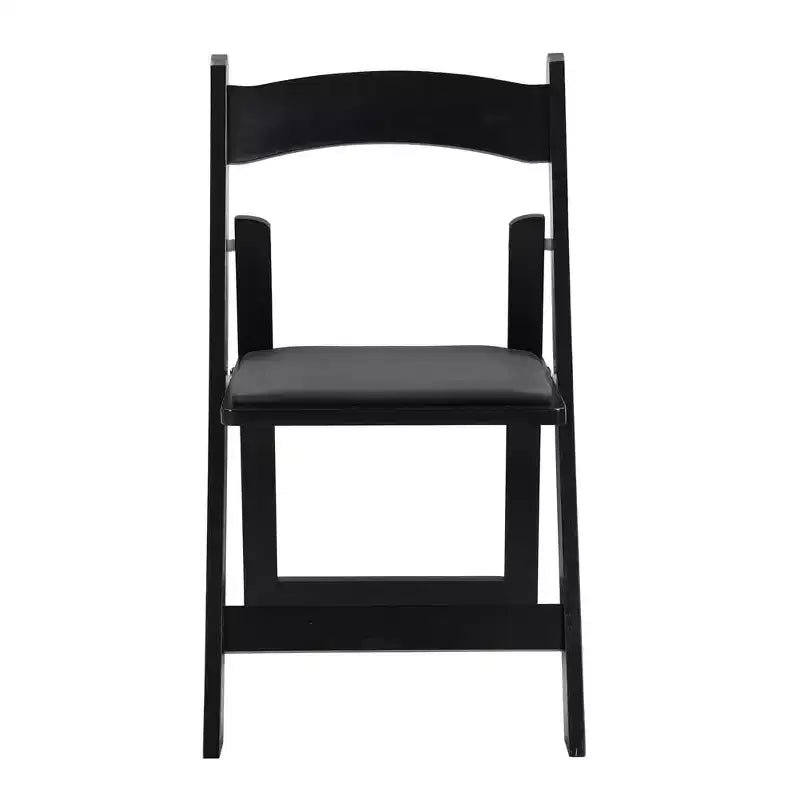 4 Pack Folding Chair, Padded Foldable Chair with Wood Frame, Padded Cushion, Space Saving Upholstered Folding Chair for Kitchen