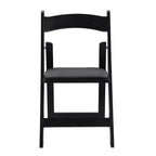4 Pack Folding Chair, Padded Foldable Chair with Wood Frame, Padded Cushion, Space Saving Upholstered Folding Chair for Kitchen