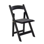 4 Pack Folding Chair, Padded Foldable Chair with Wood Frame, Padded Cushion, Space Saving Upholstered Folding Chair for Kitchen