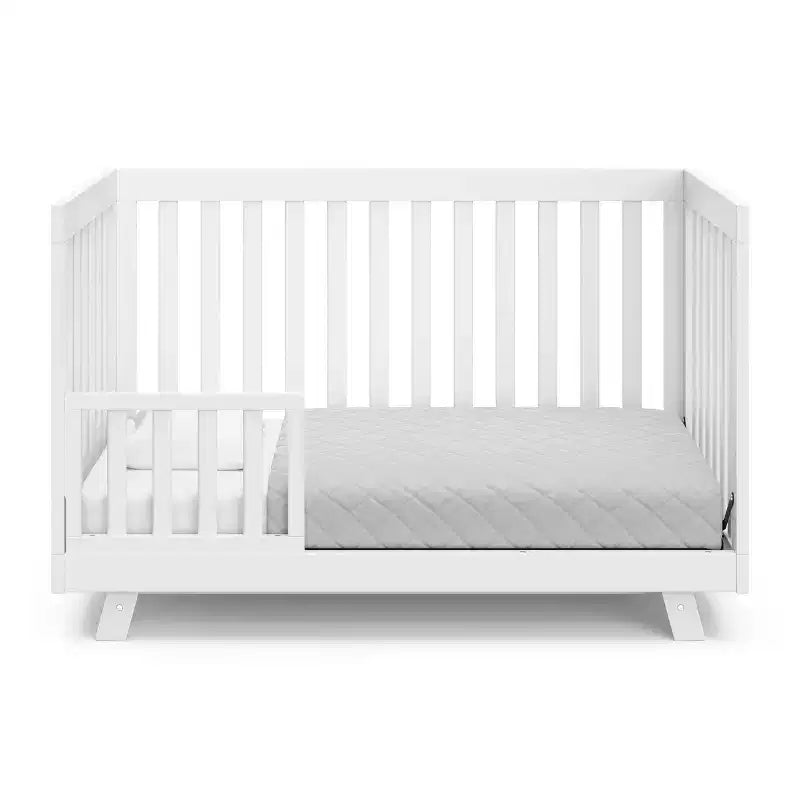 3-in-1 Convertible Crib, Beckett Style — Converts to Toddler Bed & Daybed, White