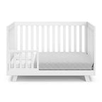 3-in-1 Convertible Crib, Beckett Style — Converts to Toddler Bed & Daybed, White