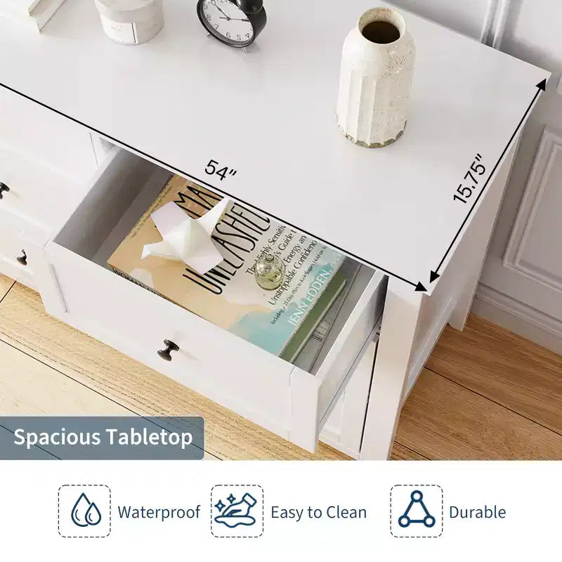 Dresser for Bedroom, 6 Chest of Drawer Dresser Organizer, Modern Wood Storage Cabinet