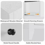 Dresser for Bedroom, 6 Chest of Drawer Dresser Organizer, Modern Wood Storage Cabinet