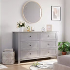 Dresser for Bedroom, 6 Chest of Drawer Dresser Organizer, Modern Wood Storage Cabinet