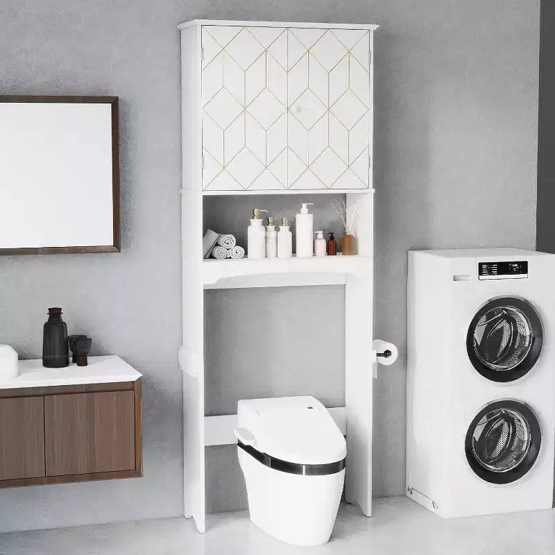 Stauraumschrank über der Toilette, platzsparend, für das Badezimmer