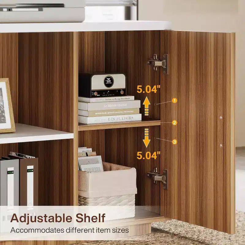 Grand bureau de direction en L Lantine 85.8, bureau d’ordinateur extra-large avec tiroirs pour dossiers, pour bureau à domicile