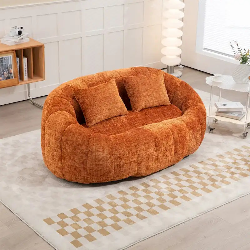 Fauteuil poire en chenille, canapé relaxant