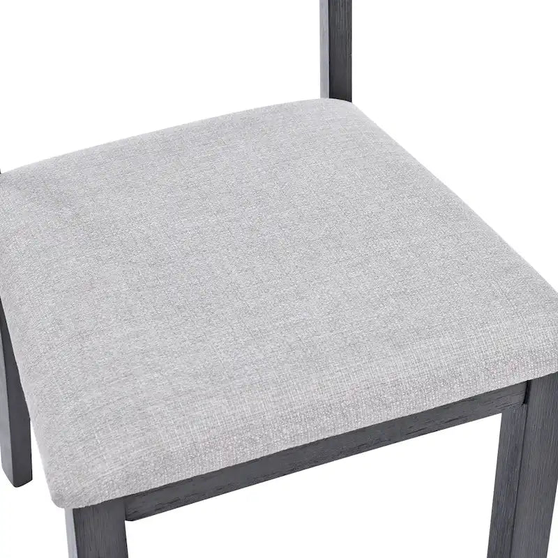 Ensemble de 4 chaises de salle à manger en bois avec dossier à barreaux