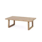 Ensemble de mobilier de patio en bois d’acacia, ensemble d’extérieur avec table basse et coussins moelleux pour jardin, véranda et balcon, beige - Merax