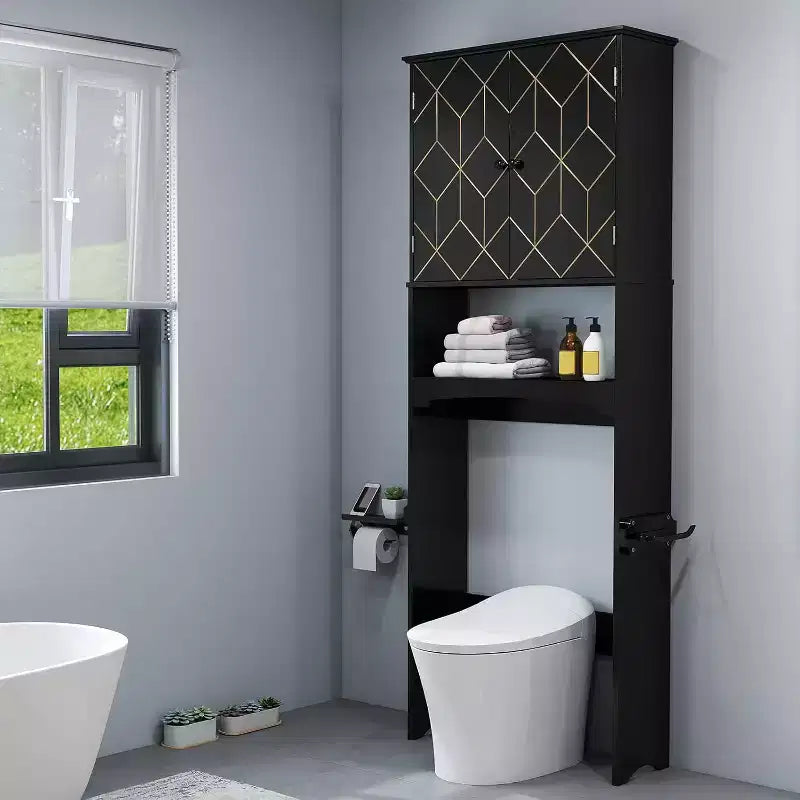 Stauraumschrank über der Toilette, platzsparend, für das Badezimmer