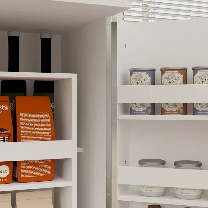 Organisateur de cuisine polyvalent : meuble compact de 31,5 avec rangement astucieux