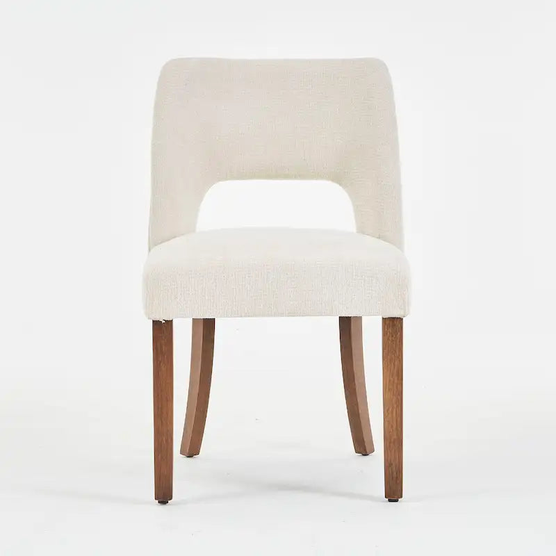 Ensemble de 4 chaises de salle à manger rembourrées en tissu
