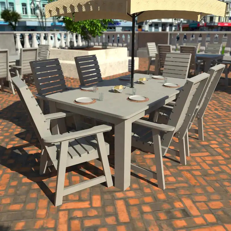 HIGHWOOD PROFESSIONAL 7-teiliges Garten-Ess-Set 42x72
