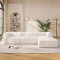 Christopher Knight Home Keri 122 modernes L-förmiges Ecksofa aus hochelastischem Schaumstoff mit niedriger Rückenlehne