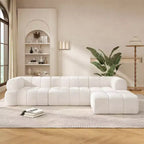Christopher Knight Home Keri 122 modernes L-förmiges Ecksofa aus hochelastischem Schaumstoff mit niedriger Rückenlehne