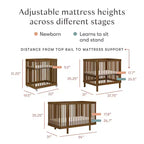 Lit bébé convertible Babyletto Pogo 8-en-1 avec kits de conversion pour toutes les étapes
