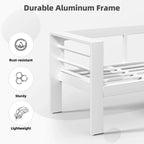 AECOJOY 7-teiliges Aluminiummöbel-Set für die Terrasse, Outdoor-Sitzgruppe