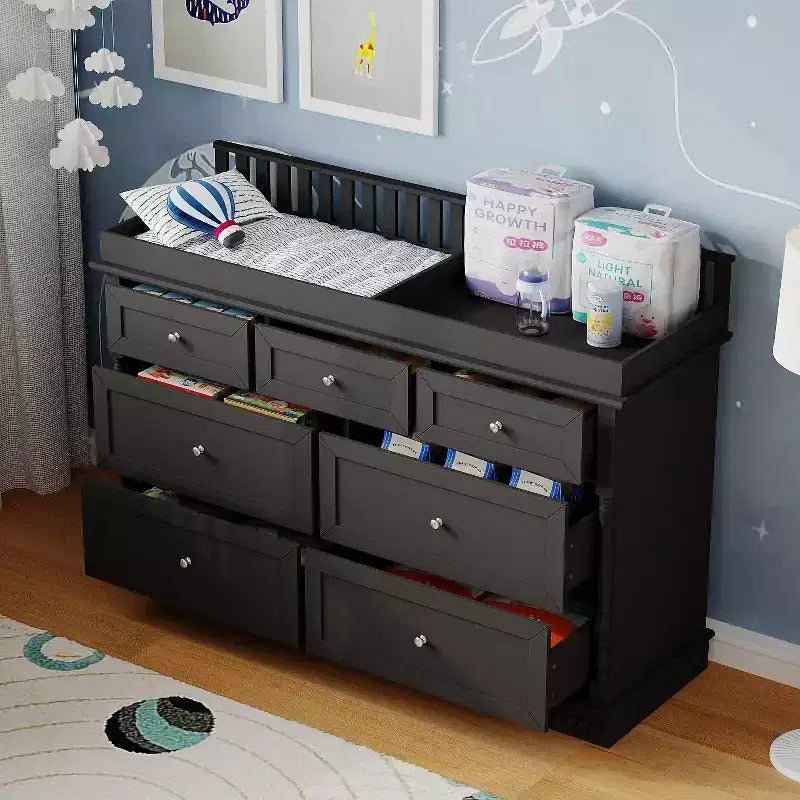 Table à langer et commode polyvalente pour bébé Famapy : design convertible, tiroirs spacieux, évolue avec votre enfant