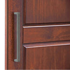 Palace Imports Cosmo kledingkast met 3 deuren, 100% massief hout, met deuren van massief hout of spiegelglas