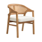 Christopher Knight Home – Chaise de salle à manger rembourrée en cannage (lot de 2)
