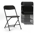 10er-Pack Kunststoff-Klappstühle mit einer Tragfähigkeit von 350 lb für Veranstaltungen, Büro, Hochzeiten, Partys, Picknicks und Küche